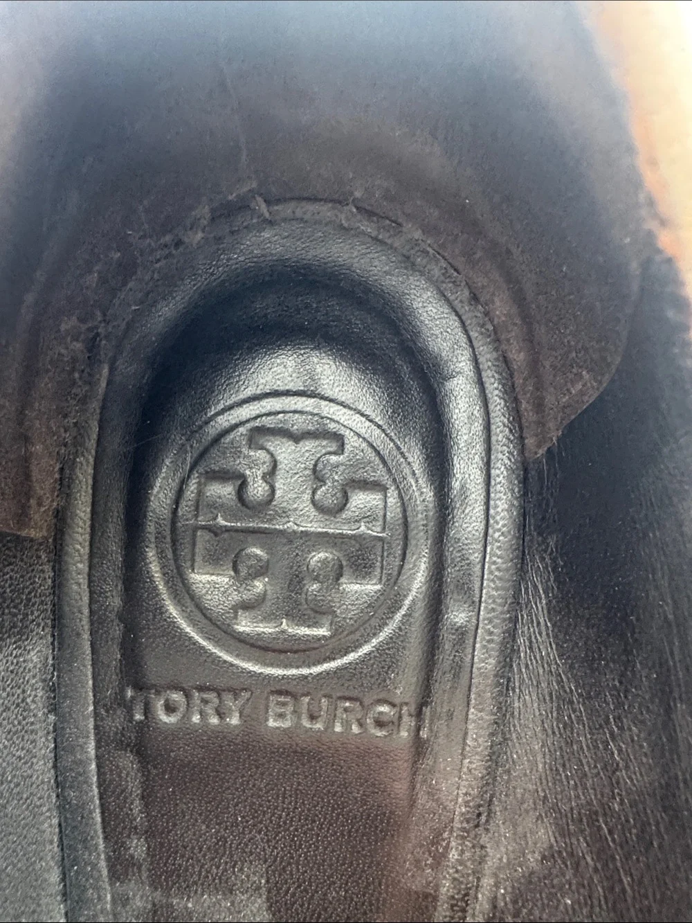 Tory Burch Leopard Calf-Hair Flats with Gold Logo Medallion